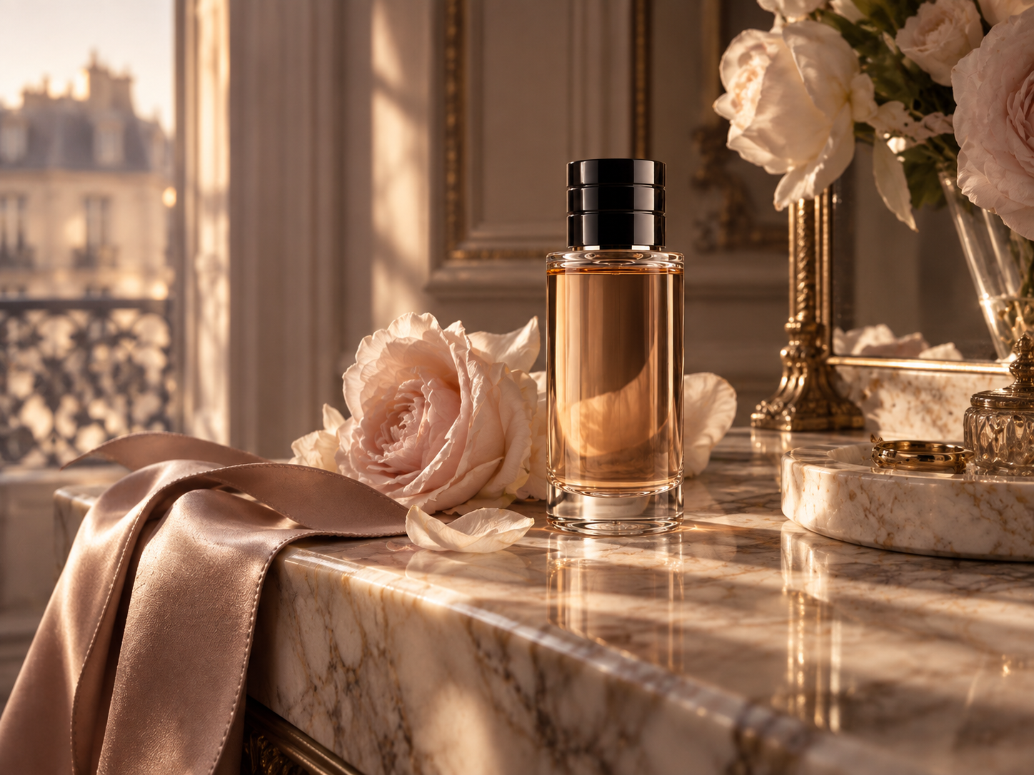 Generated editorial still life used for Dior reviews