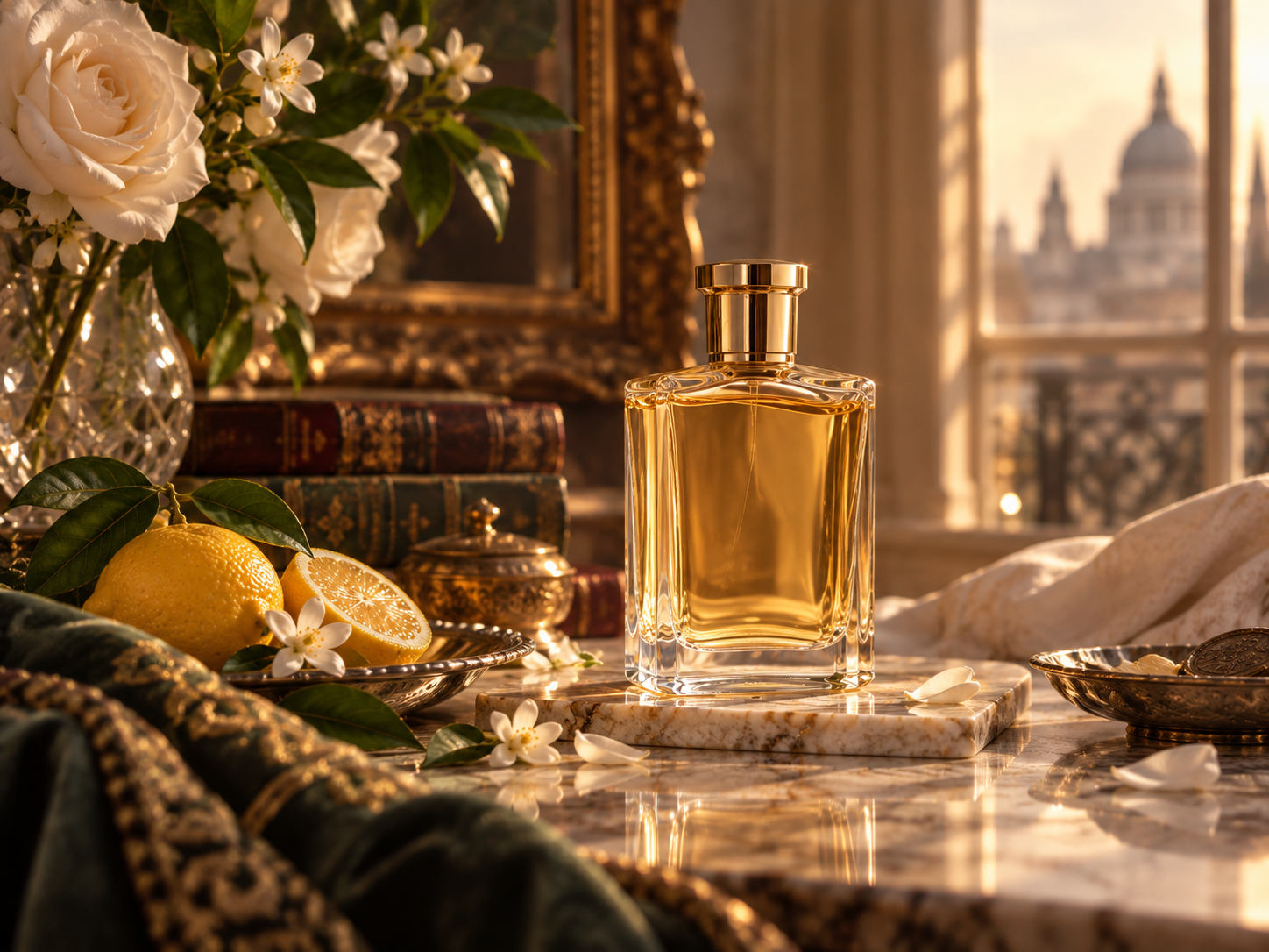 Generated editorial still life used for Floris reviews