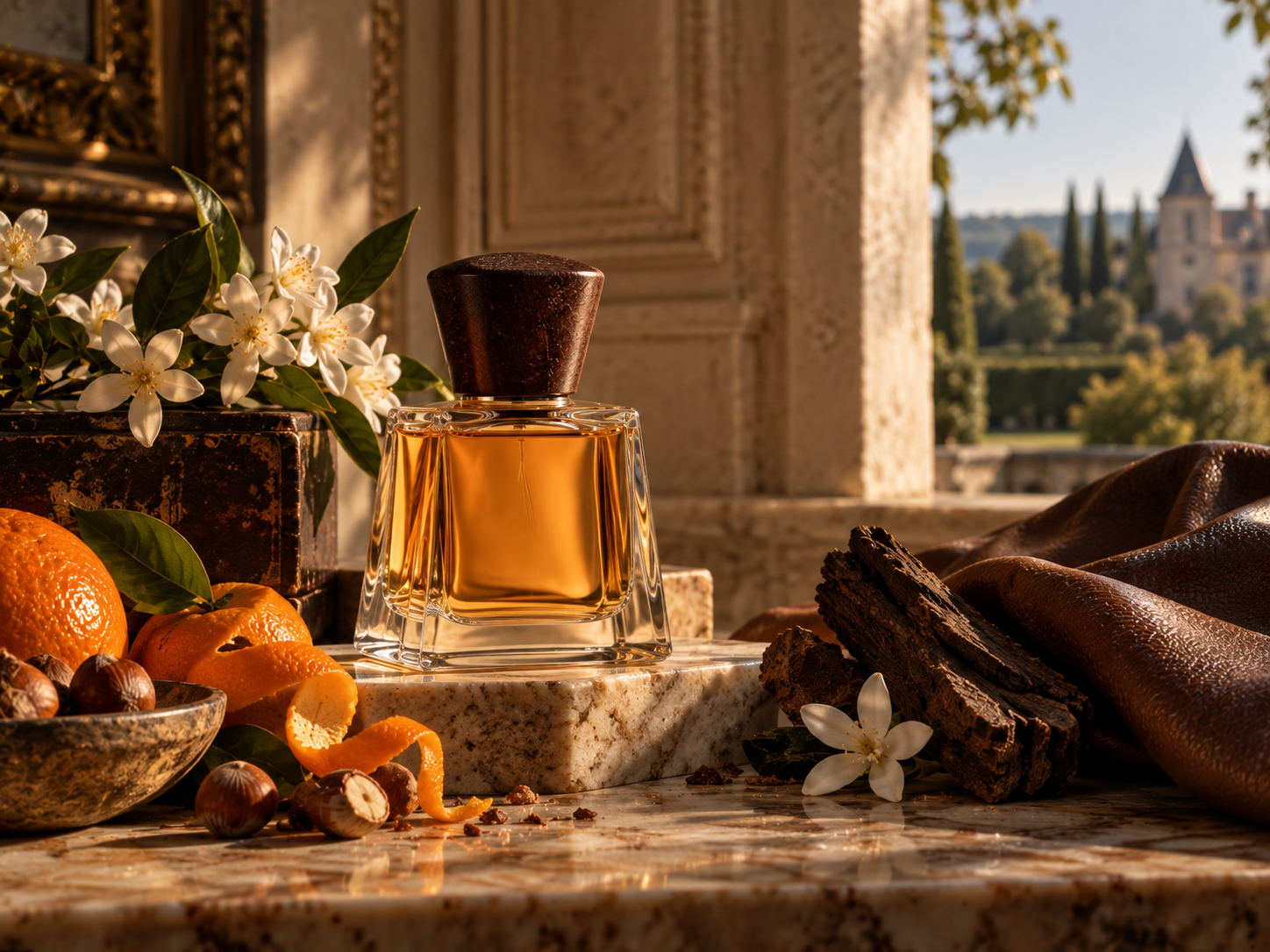 Generated editorial still life used for Frapin reviews