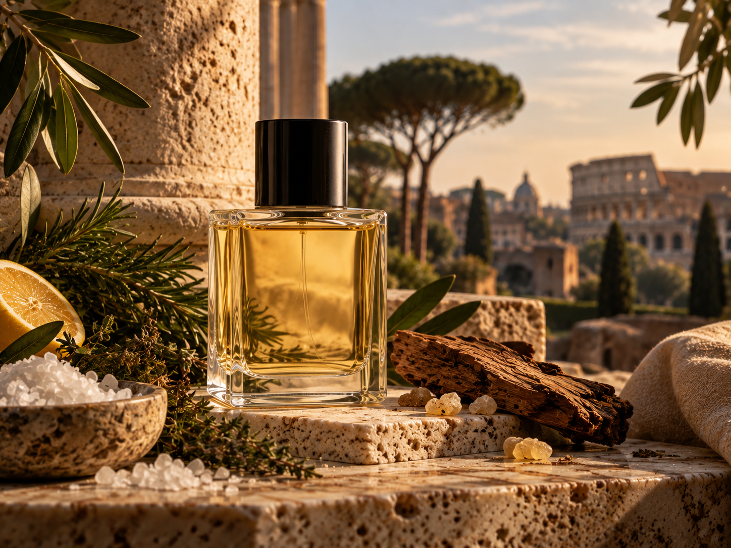 Generated editorial still life used for Profumum Roma reviews